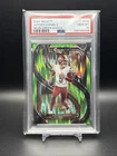 2024 SELECT JAYDEN DANIELS PREMIER NEON GREEN PRIZM SHOCK RC ROOKIE /499 PSA 10