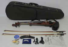 Yamaha Silent Violin SV-120 Brown Full Set w/Case Bows Extras