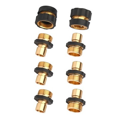 8pcs 3/4'' Garden Hose Quick Connect Water Hose With Leak-Proof Connection