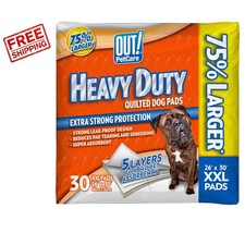 Petcare XXL Heavy Duty Dog Pads - Leak Proof Potty Training Solution, 30 Count