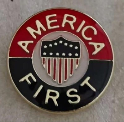 AMERICA FIRST USA SHIELD BADGE Lapel Hat Pin