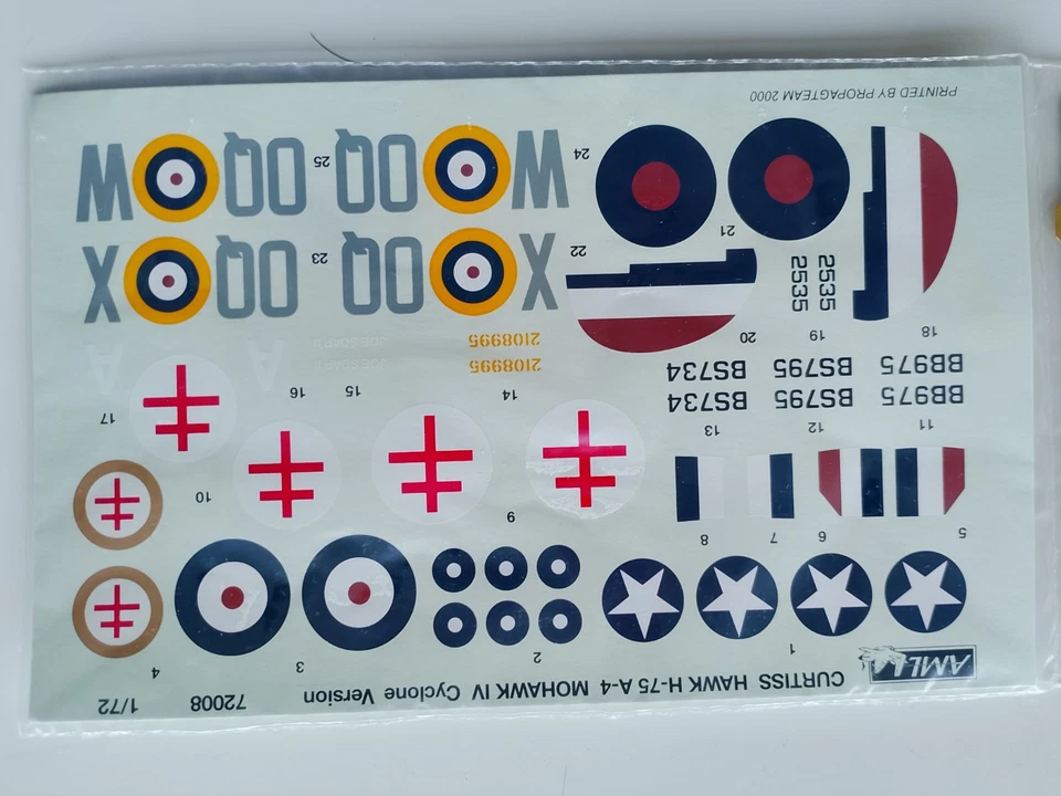 AML#72009 1/72 CURTISS HAWK 75 A-4"MOHAWK IV"RESINES+PHOTO-DECOUPE Sachet Scellé - Photo 3/4