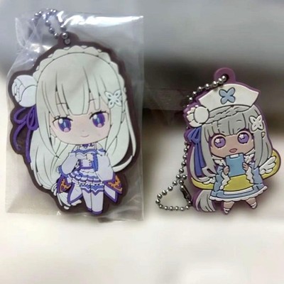 No.82 Re:Zero Emilia Rubber Strap Set of 2