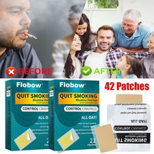 42 Patches Nicotine Patches Stop Smoking Aid Steps 1 to Quit Smoking Patches NEW