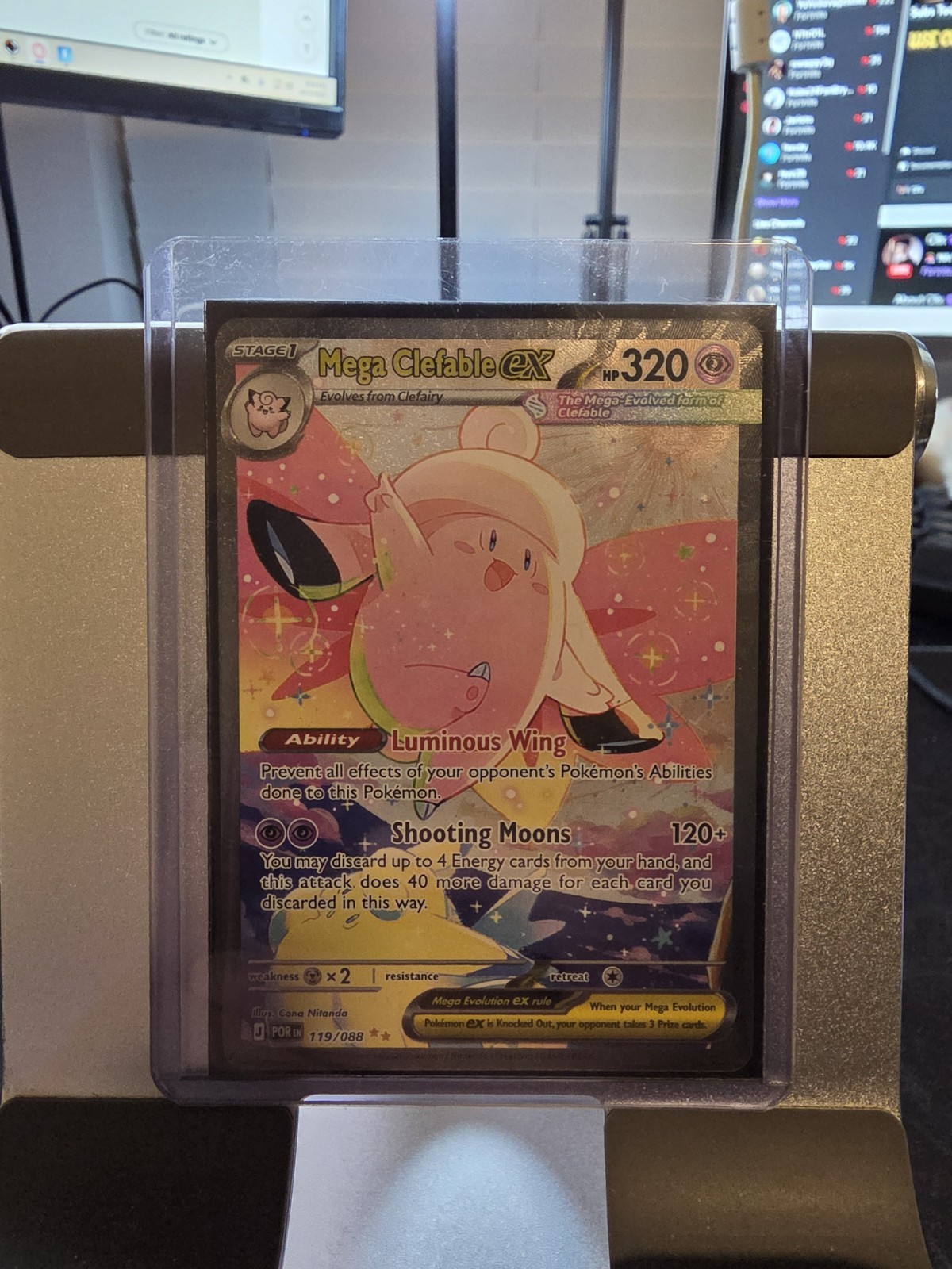 Mega Clefable ex 119/088 Me03: Perfect Order Holo