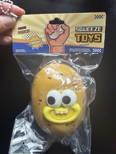 New Squeeze Squishy Toy Potato Head Soft Happy Face Fidget Sensory Tactile Yello