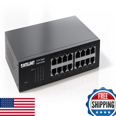 Intellinet Network Solutions Intellinet 16-Port Gigabit Ethernet Switch