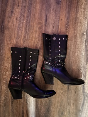 Harley-Davidson Women's Studded Leather Boots Size 11
