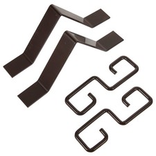  2 Set Garden Decor Rain Chain Install Hook Gutter Mount Brackets