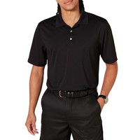 Herren Golf-Poloshirt Schwarz L Feuchtigkeitsableitend Schnell Trocknend