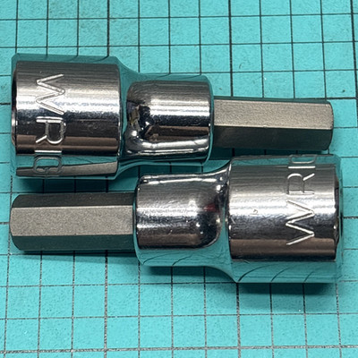 2- Wright Tool #4212, 1/2'' drive X 3/8'' Hex Bit Socket, USA, Free US Ship