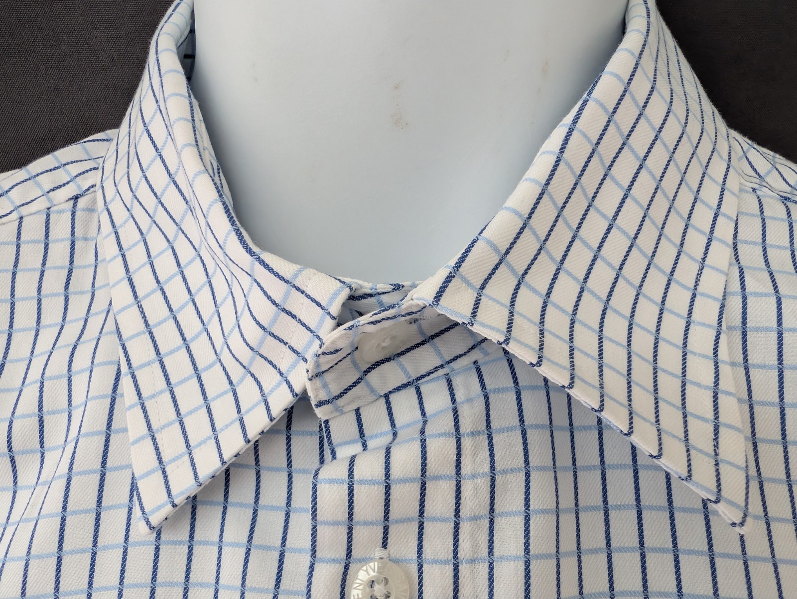 Camicia vintage Yves Saint Laurent YSL taglia L manica corta quadri cotone ottime condizioni