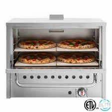 NSF 36" Double Deck Pizza Oven Free Standing Natural Gas Bakery Oven 30"x20"