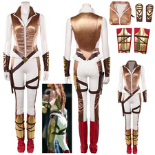Masters Teela Cosplay Costume Halloween Teela Jumpsuit Wristbands Legcovers Set