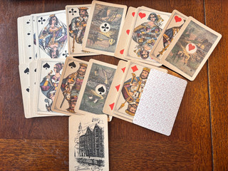 Carte da gioco antiche BELGIO BONGOUT COMPLETE SENZA SCATOLA