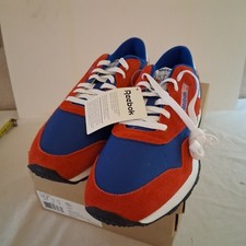 Vintage Reebok Classic Leather Nylon Red White Blue New Never Worn Size 11.5