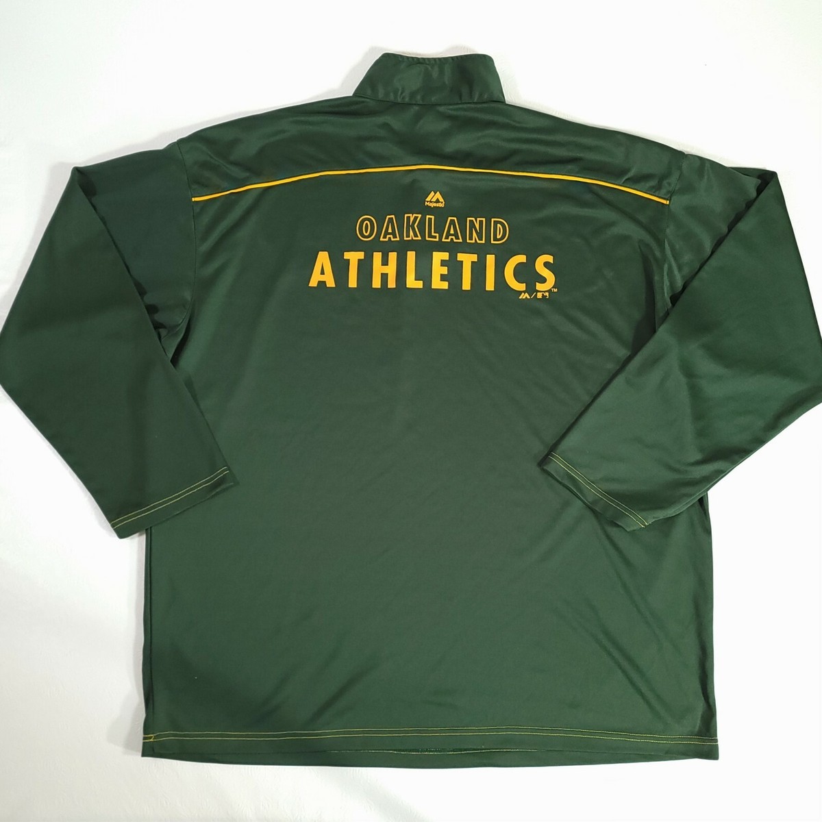 Majestic Oakland Athletics A's Therma Base Pullover Jacket 1