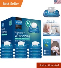 Hypoallergenic Adult Wet Wipes with Aloe  Vitamin E - 600 Count for Caregivers