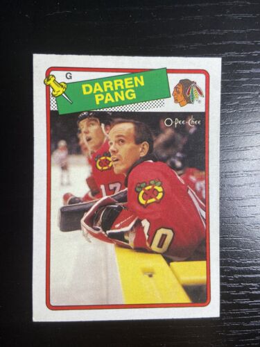 1988-89 O-Pee-Chee Darren Pang Card RC Detroit Red Wings #51 - Photo 1 sur 2