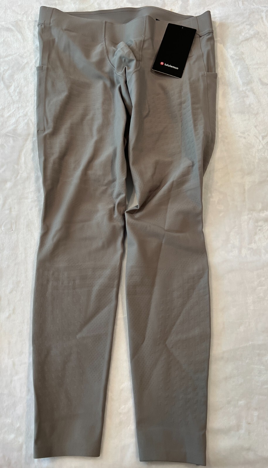 Lululemon Men’s SenseKnit Running Tight 28" Size XXL Gull Grey Tight Fit