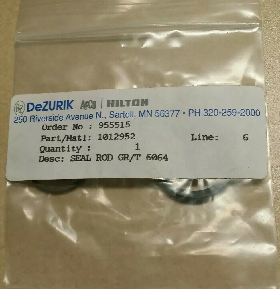 DeZurik Repair Kit Seal bearing sleeve, o-ring 1013832,1047041 