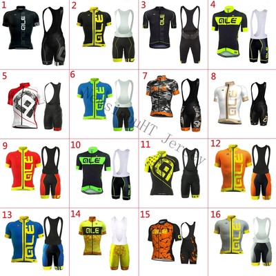 Herren Fahrradtrikot Fahrradbekleidung Gel Bib Radlerhose Kurzarm Cycling Jersey