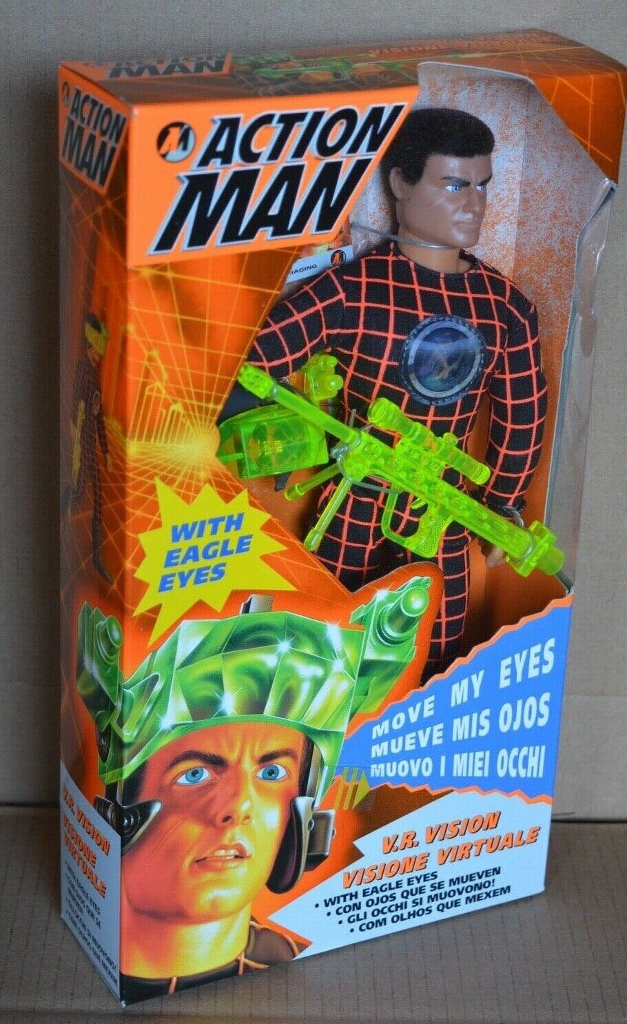 Action Man 1996 V.R Virtual Reality VISION Eagle Eyes Hasbro Boxed & Unused Action Man 1996 V.R Virtual Reality VISION Eagle Eyes Hasbro Boxed & Unused