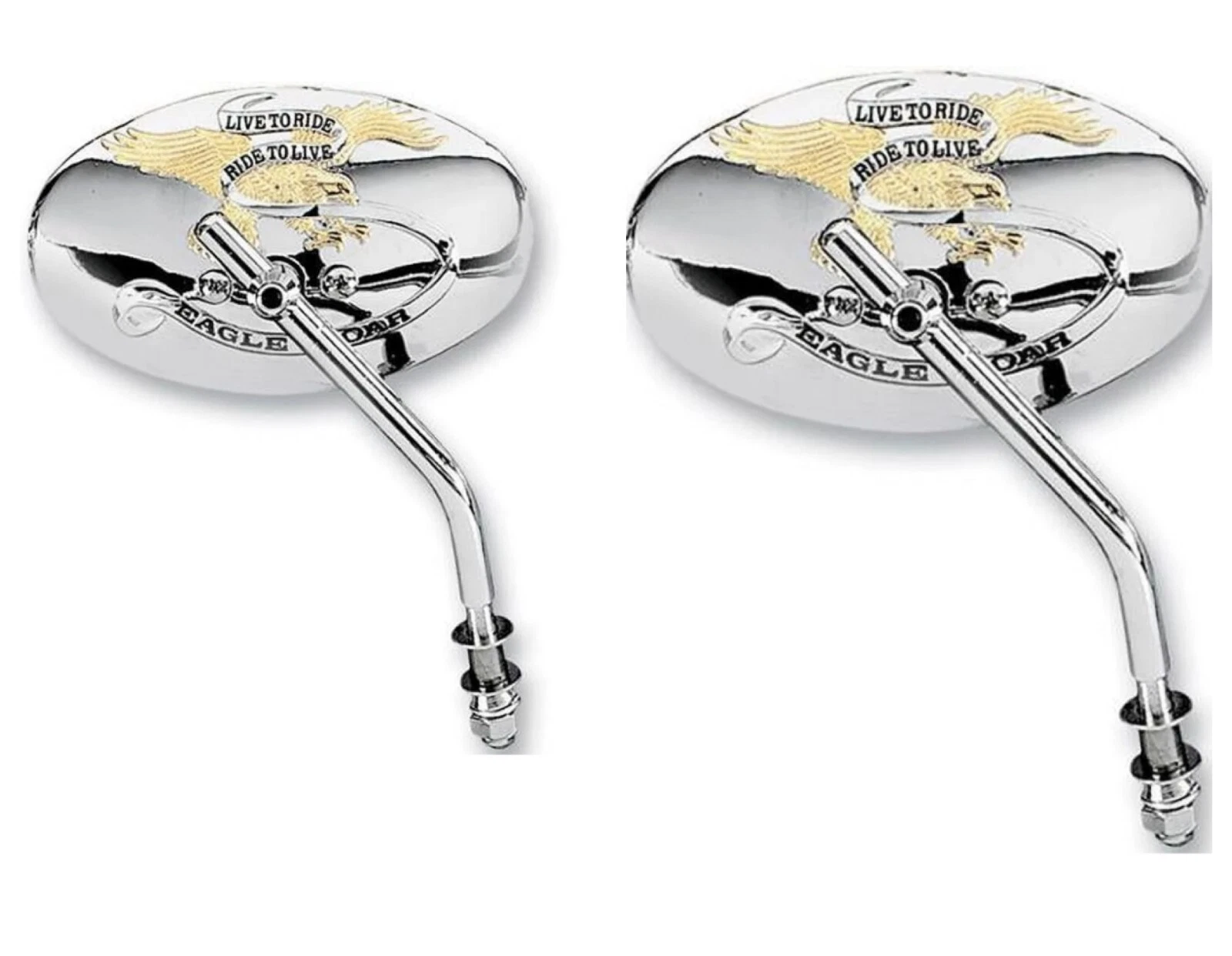 Harley Davidson Mirror Set Live To Ride Custom Mirrors Oval 6" (PAIR) 2 Mirrors
Opens in a new windo