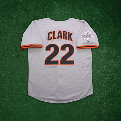 Will Clark 1989 San Francisco Giants World Series Cooperstown Men's Grey  Jersey