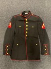 USMC Male Dress Blues Coat Size 38S — photo 1