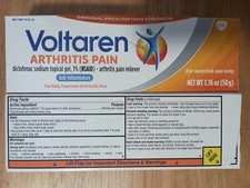 Volterin Gel Arthritis Pain 1.76 oz (diclo Sodium) - Arthritis Pain Relief