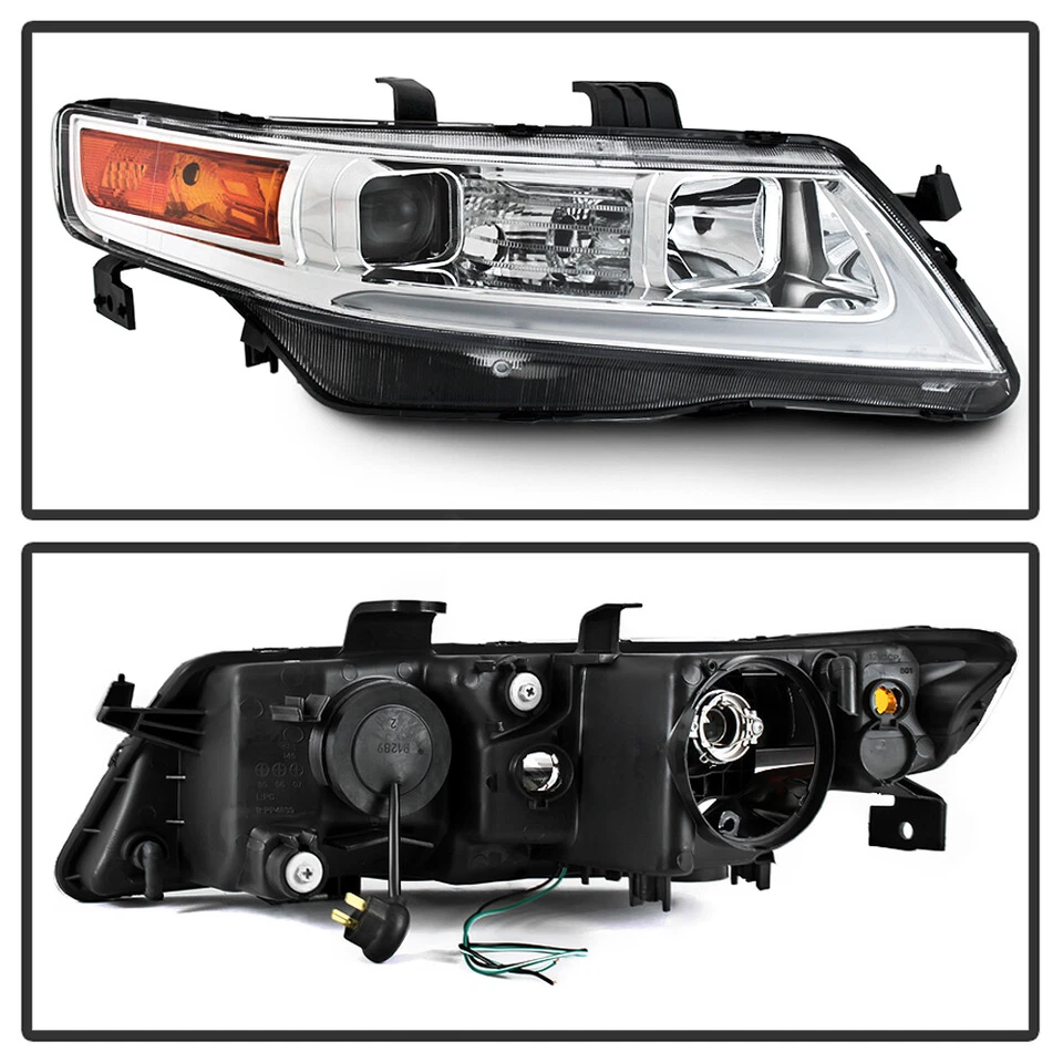 Faros proyectores tubo de luz LED 2004-2008 Acura TSX CL9 faros izquierda+derecha Foto 3 de 4