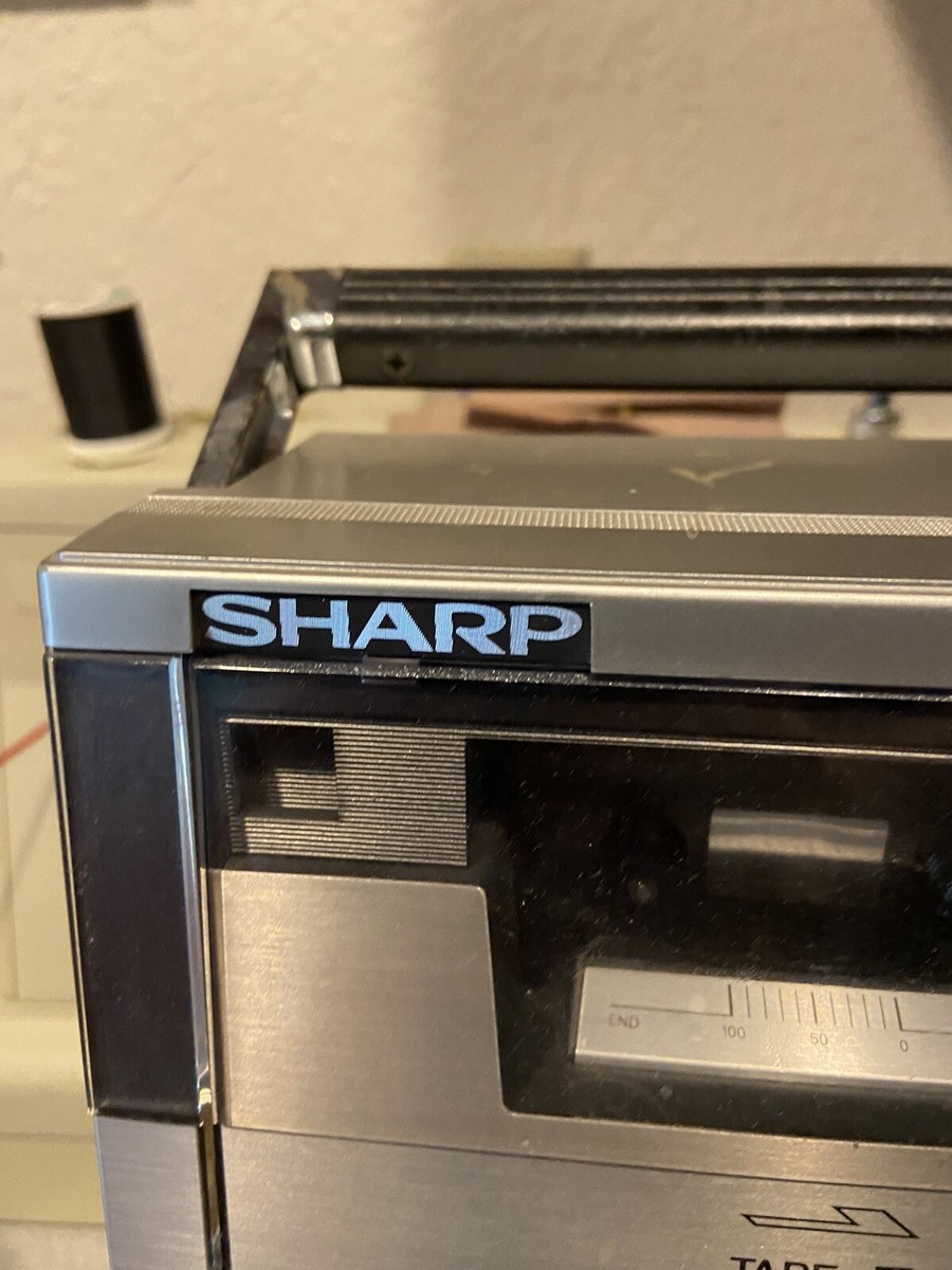 SHARP RD-688AV Vintage Rare Double-Cassette Personal Home