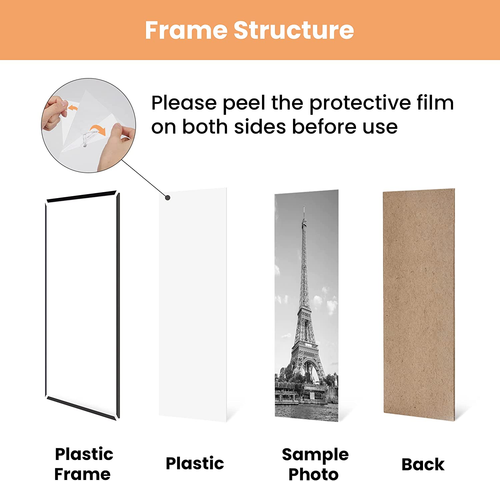 18X24 Frame Black 3 Pack, Poster Frames 18 X 24 for Horizontal or Vertical - Picture 5 of 9