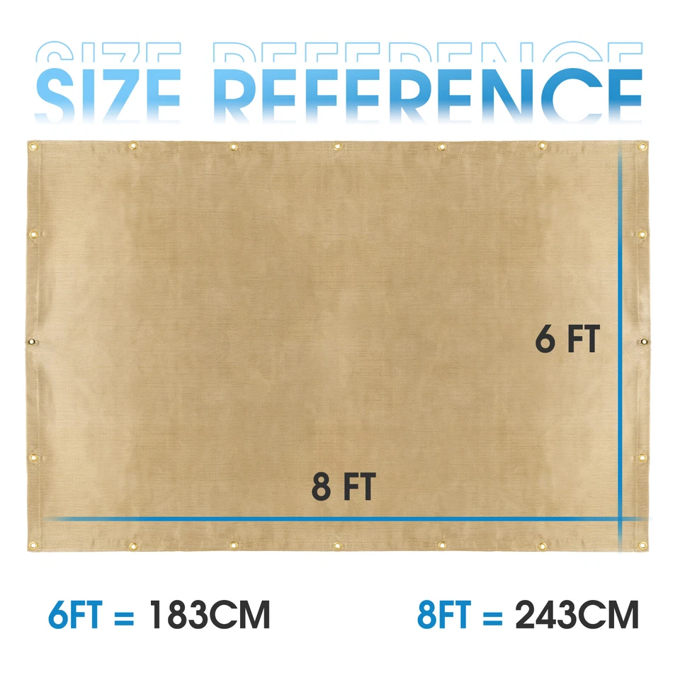 Manta de soldadura de alta resistencia de 4x6 pies/6x8 pies, cortina de soldadura de aislamiento térmico Foto 3 de 4