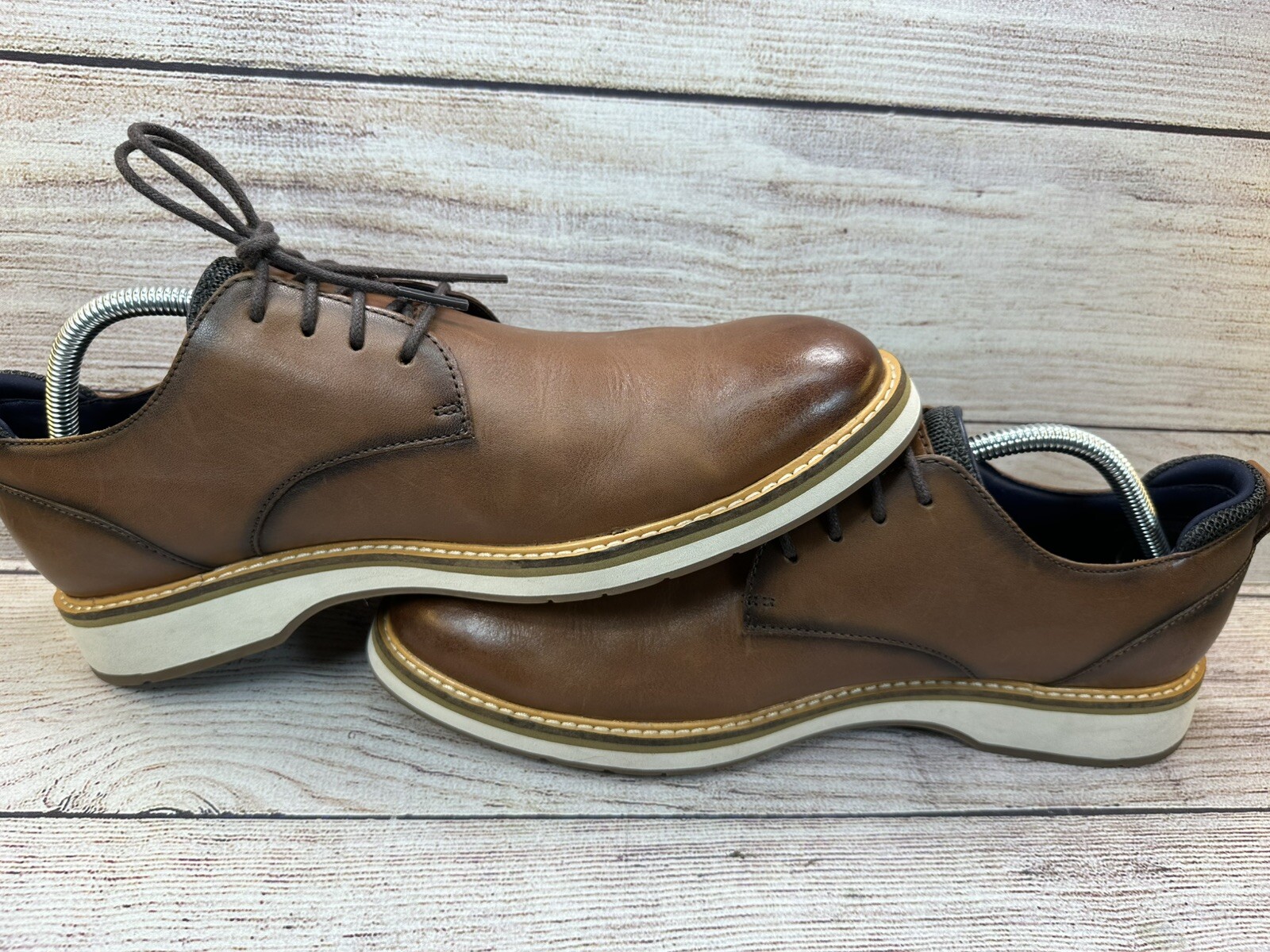 SAOLA Scarpe derby Cole Haan Osborn Grand Plain Toe US 9 5 M Oxford pelle marrone britannico
