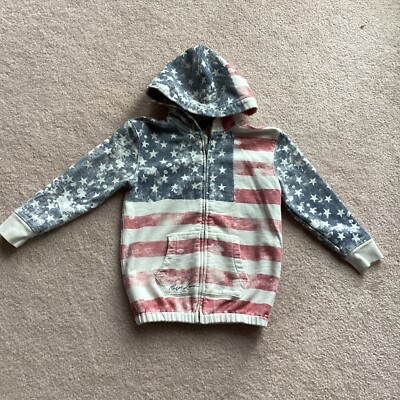 トップス POLO Ralph Lauren fade zip foodie RALPH LAUREN UNISEX KIDS ZIP FRONT HOODIE, 5, STARS AND STRIPES