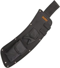 Funda de cinturón de nailon negro machete canicas Parang con piedra de afilar PAR20S