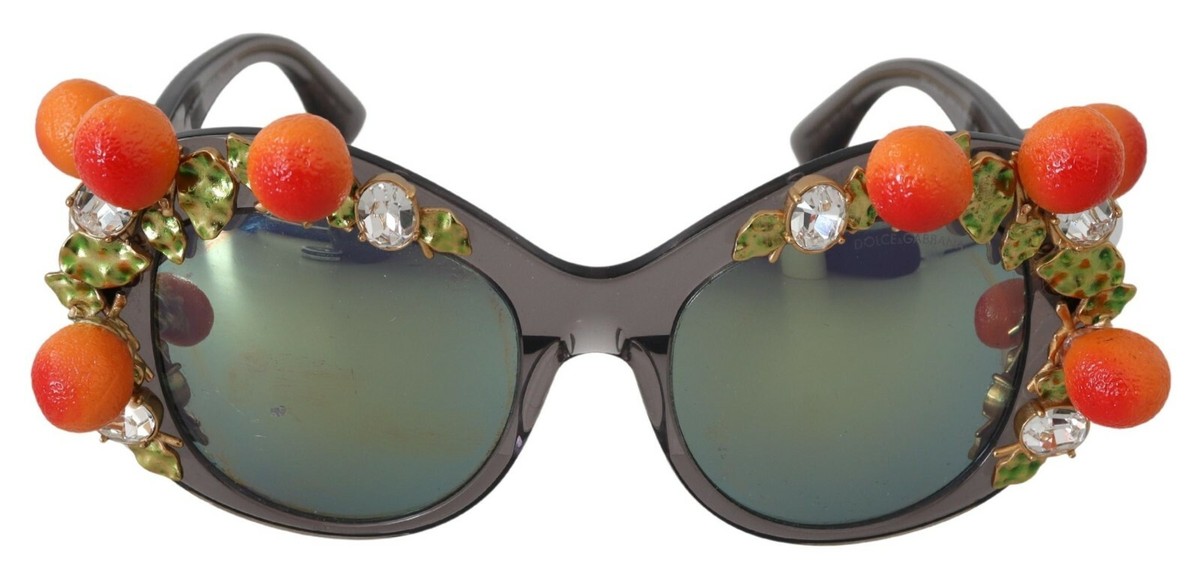 DOLCE & GABBANA Sunglasses DG4283B Acetate Crystals Orange