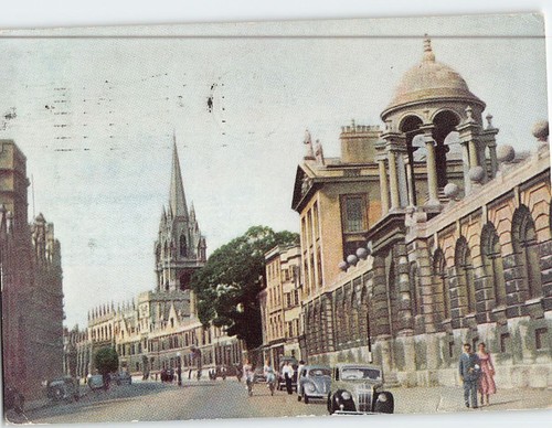 Postcard Queen's College Oxford England