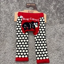 Lazy One Infant Leggings with Bear Design size 6-12 months NWT