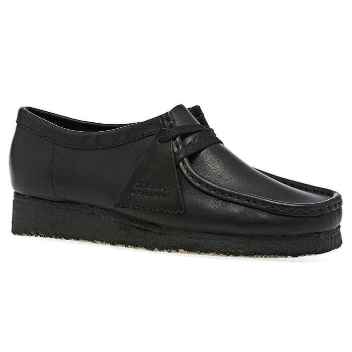 Clarks Originals WALLABEE Black Leather Women's Shoes Size UK 5 D