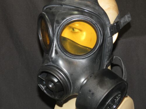 S10 Gasmaske Einzelfilter Orange Tönung 2mm Polycarbonat Gläser. Größe 2 - Bild 3 von 10