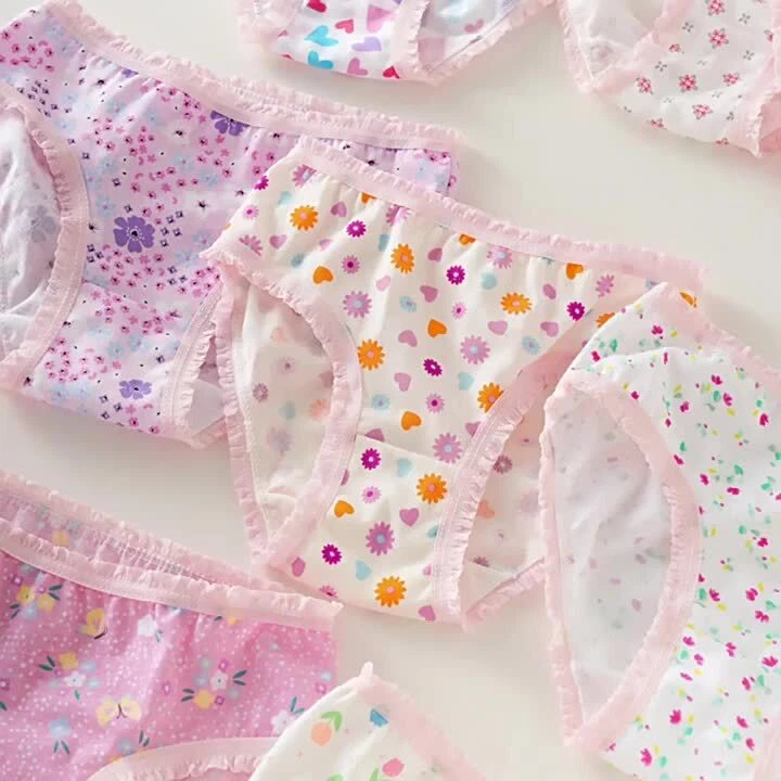 12Pcs/Lot Floral Baby Cotton Toddlers Girls Panties Kids Underpants for 2-12T - image 2 of 4