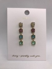 $29.50 The Loft rainbows Crystal drop earring...