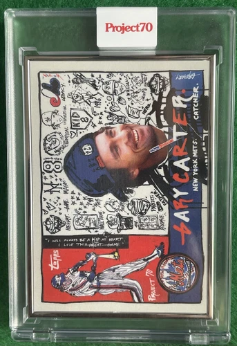 2021 Topps Project 70 GARY CARTER by Gregory Siff Framed AP #39/51