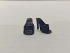 VTG 1960's Barbie Navy Blue Shoes Pair Mules OT Commuter, Busy Gal, Parisienne