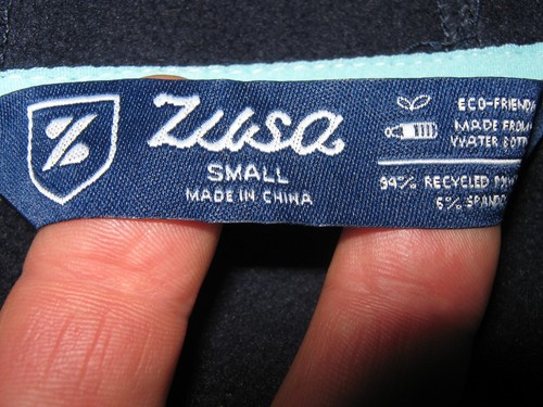 Womens small Wanderlust Traveler Zusa hooded Jacket navy blue ECO/F machine NWOT - Picture 4 of 10