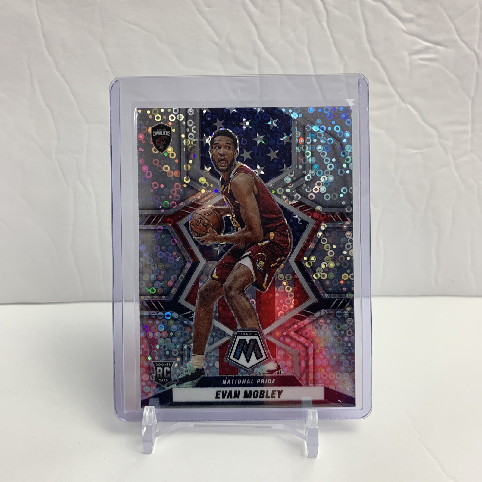 2021-22 Panini Mosaic Mosaic Fast Break Silver #258 Evan Mobley RC NP