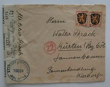1946 -?? BRIEF FRANZ. ZONE Paar MeF, Zensur, &uuml;ber Betzdorf nach K&uuml;rten